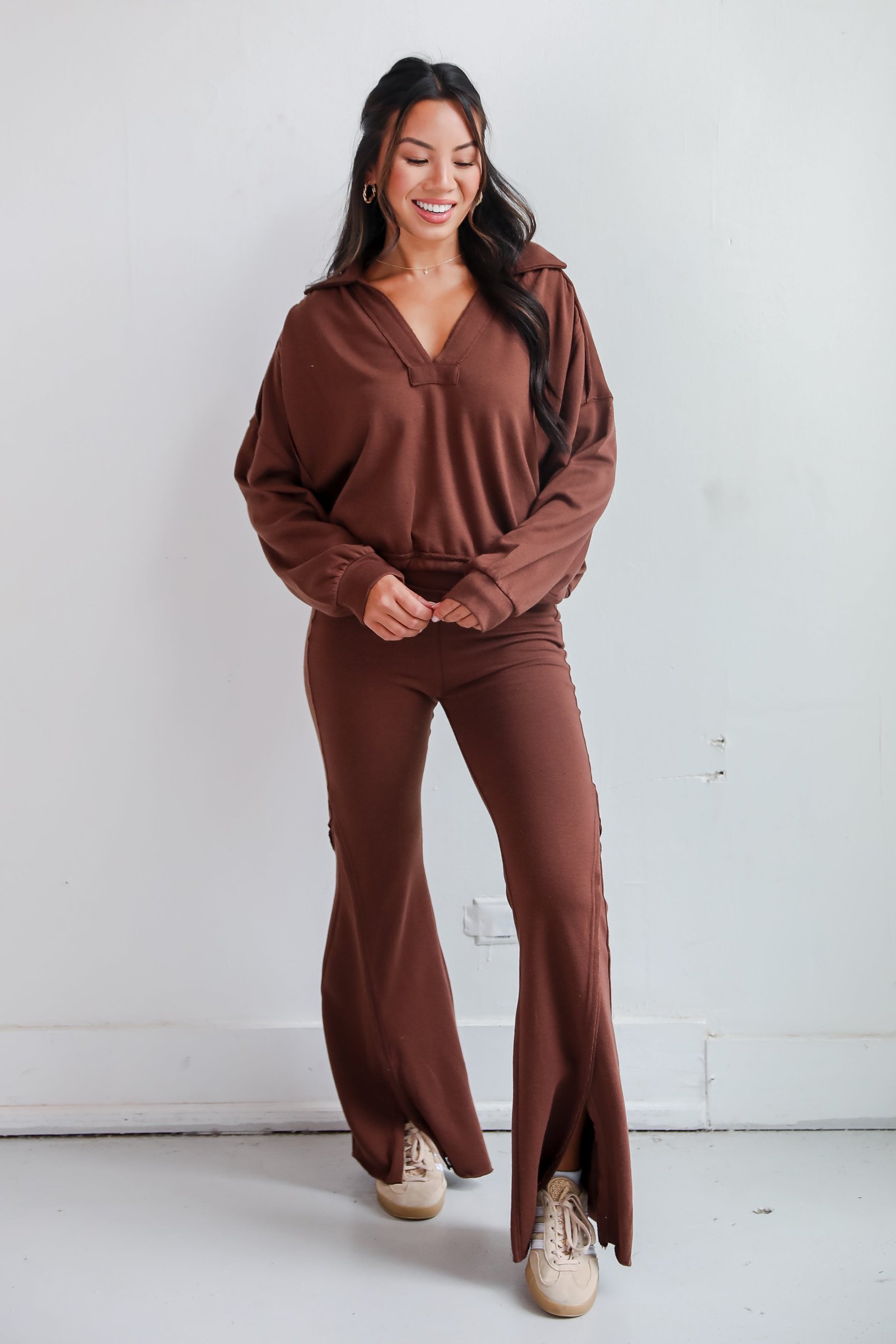 Cuddly Delight Flared Sweatpants ZT20